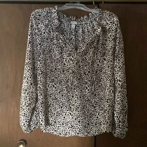 Cheetah/leopard print blouse